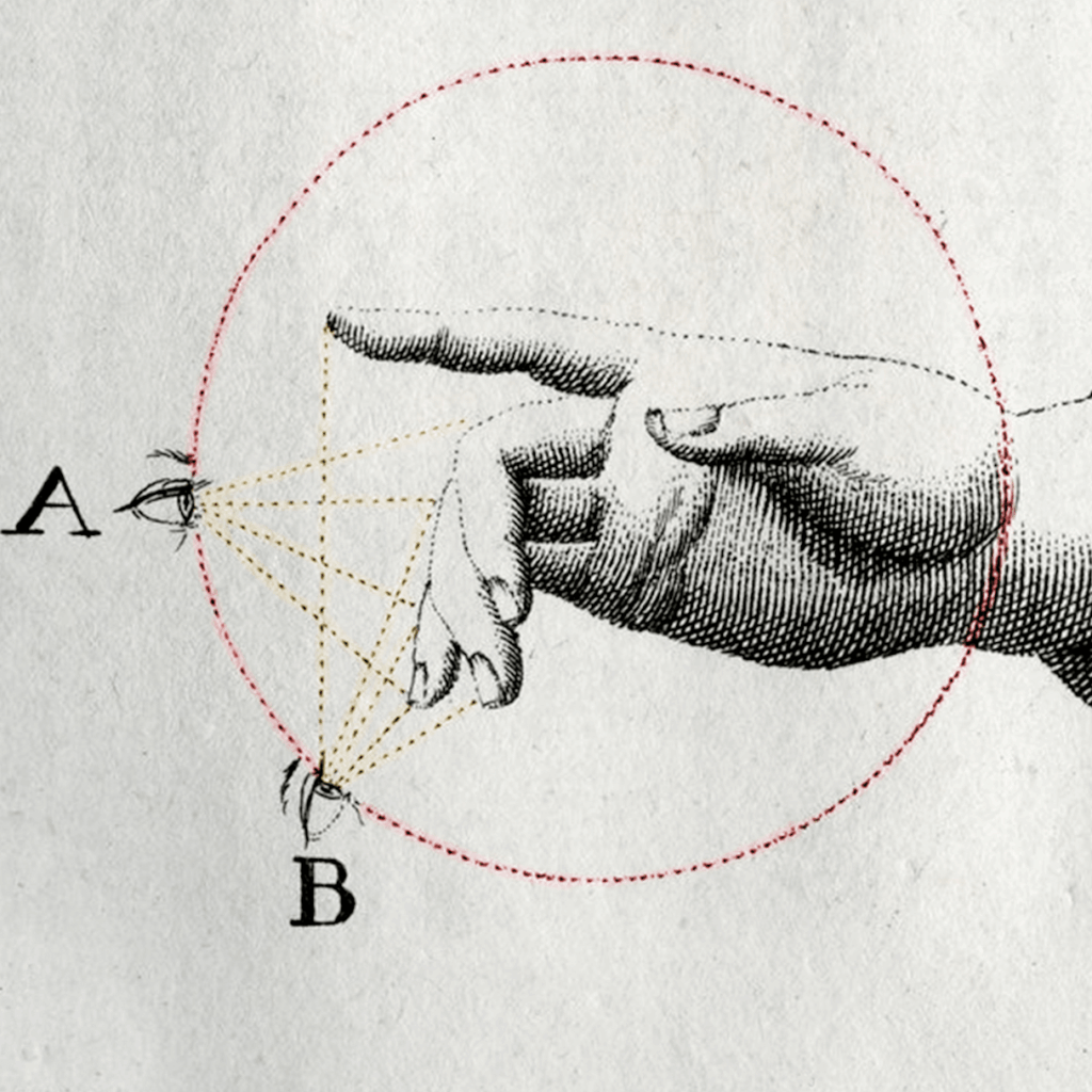 Schéma illustrant la transmission d’énergie entre deux points, symbolisant les soins énergétiques et la connexion intuitive.
